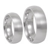Men's 14K White Gold Comfort Fit Band, Classic Wedding Band, Plain Wedding Band