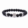 Skull & Crown Lava Stone Essential Oil Diffuser Bracelet ☠