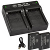 BM Premium 2 SLB-10A Batteries and Dual Bay Battery Charger for Samsung EX2F, WB200, WB250F, WB2100, WB500, WB550, WB750, WB800F, WB850, WB850F Camera