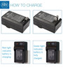 BM Premium 2 SLB-10A Batteries and Charger for Samsung ES55, EX2, EX2F, HMX U20, HMX-U100, HZ10W, HZ15, HZ15W, L100, L110, L200, L210, L310W Cameras
