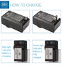 BM Premium 2 Pack of NB-10L Batteries and Charger Kit for Canon PowerShot G15, G16, G1X, G3-X, SX40 HS, SX50 HS, SX60 HS Digital Cameras