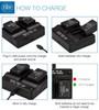 BM 2 DMW-BMB9 Batteries and USB Dual Charger for Panasonic Lumix DC-FZ80 DMC-FZ40K DMC-FZ45K DMC-FZ47K FZ48K FZ60 FZ70 DMC-FZ100 DMC-FZ150 Cameras