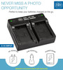 BM 2 DMW-BMB9 Batteries and USB Dual Charger for Panasonic Lumix DC-FZ80 DMC-FZ40K DMC-FZ45K DMC-FZ47K FZ48K FZ60 FZ70 DMC-FZ100 DMC-FZ150 Cameras