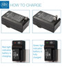 BM 2 DMW-BMB9 Batteries and Charger for Panasonic Lumix DC-FZ80 DMC-FZ40K DMC-FZ45K DMC-FZ47K DMC-FZ48K DMC-FZ60 DMC-FZ70 DMC-FZ100 DMC-FZ150 Cameras