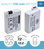 BM Premium 2-Pack of LP-E8 Batteries and Battery Charger for Canon EOS Rebel T2i, T3i, T4i, T5i, EOS 550D, EOS 600D, EOS 650D, EOS 700D Cameras