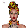 African Headtie Print Headwrap Ankara Wax Fabric 100% Pure Cotton Scarf Kente Scarves Dashiki Printing For Women Lady New Wyb56
