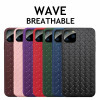 Breathable Mesh Case For iPhone 11 Pro Max XS 6 6S 7 8 Plus X XR Leather TPU Weaving BV Grid Cover iPhone11 Silicone Funda Shell
