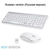 SeenDa 2.4G Wireless Silent Keyboard and Mouse Mini Multimedia Full-size Keyboard Mouse Combo Set For Notebook Laptop Desktop PC