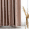 2020 Stars Design High Quality Diamond Hemp Blackout Curtain Thermal Insulated Living Room Window Shading Customized Curtains