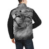 Lion Stand Collar Padded Jacket Unisex