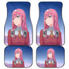 Zero Two Darling In The Franxx Front And Back Car Mats