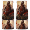 Godzilla Front And Back Car Mats