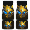 Bumble Bee Face Front And Back Car Mats