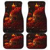 Skull Rose Front And Back Car Mats