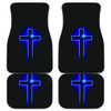 Jesus Blue Cross Car Mats