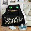 Cheshire Cat Alice In Wonderland Premium Blanket