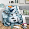 Olaf Snowman Frozen Premium Blanket