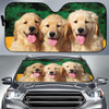 Funny Cute Dogs Auto Car Sun Shade Windshield