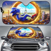 Sonic The Hedgehog Auto Car Sun Shade Windshield