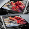 Red Fish Auto Car Sun Shade Windshield