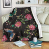 Butterfly And Flower Pattern Print Blanket KTSR