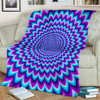 Blue Expansion Moving Optical Illusion Blanket KTSR