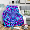 Blue Expansion Moving Optical Illusion Blanket KTSR