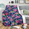 Blossom Tropical Flower Pattern Print Blanket KTSR