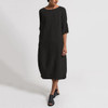 Casual Solid Color Loose Maxi Dress