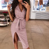 Summer Women Sexy V-Neck Sleeveless Holiday Party Dresses