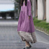 Casual Loose Stitching Color Maxi Dress
