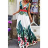Fashion Floral Print Sleeveless Maxi Dress