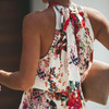Elegant Halter Neck Printed Maxi Dress Elegant Halter Neck Printed Maxi Dress