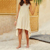 Casual Stripe Sleeveless Irregular Dress