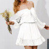 Casual Off-The Shoulder Solid Color Dress Casual Off-The Shoulder Solid Color Dress