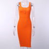 Fashion Knee-Length Dress Knitted Elastic Sleeveless Bodycon elegant Women Summer Sexy V-Neck Button Party Slim Dresses Fashion Knee-Length Dress Knitted Elastic Sleeveless Bodycon elegant Women Summer Sexy V-Neck Button Party Slim Dresses