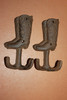 Western Bath Towel Hooks, 5 1/4  inch Rustic Cast Iron, Volume Priced, W-19