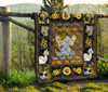 Sunshine sunflower elephant quilt for bedding