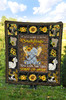 Sunshine sunflower elephant quilt for bedding