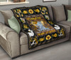 Sunshine sunflower elephant quilt for bedding