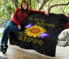 You are my sunshine sunflower quilt for bedding