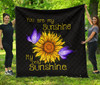 You are my sunshine sunflower quilt for bedding