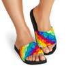 Peace Sign Tie Dye Slide Sandals