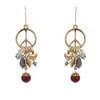 Vintage Golden Peace Earrings