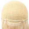 613 Blonde Body Wave Full Machine Made None Lace Front Wigs With Bangs For Women 12-24 Inches