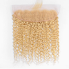 613 Blonde water Wave 4 Bundles with 13x4 Frontal with transparent lace