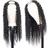 U Part Wig Human Hair Wig Deep Wave Glueless Human Hair Wigs Natural Black