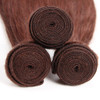 lumiere color #33 Straight Hair 4 Bundles With 4x4 Lace Closure Pre Colored human hair