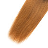 lumiere 1B/30 Ombre Straight Hair 4 Bundles With 4x4 Lace Closure Pre Colored human hair