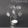 HUIRAN Christmas Spinning Candle Holder Merry Christmas Decorations for Home 2020 Christmas Ornaments Xmas Gift New Year 2021